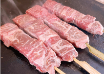 十勝産牛ロースステーキ串